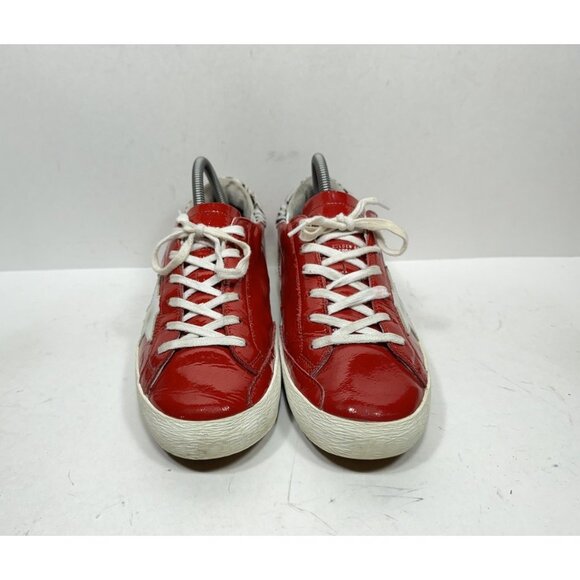 Golden Goose Superstar Red Patent Zebra Women’s Size 10 US / 40 Shoes - Picture 2 of 8
